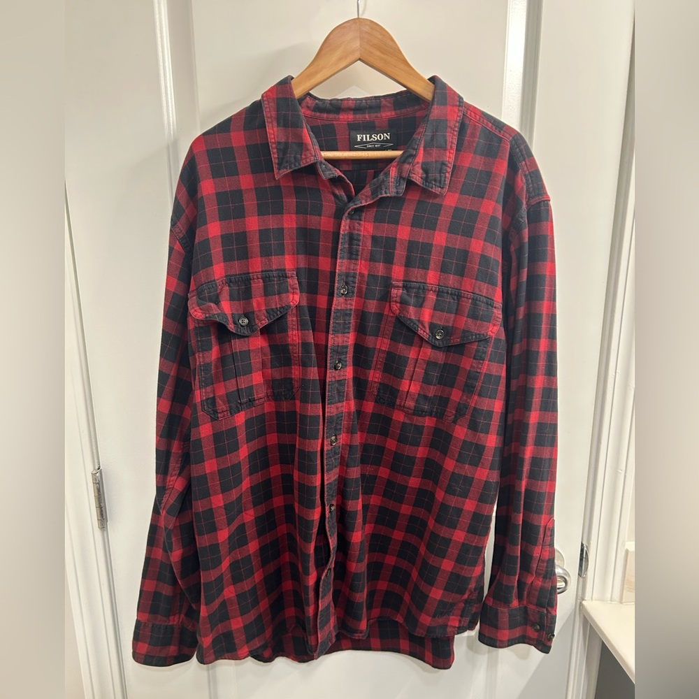 Men's Filson Alaskan Guide Flannel Shirt Sz XXL